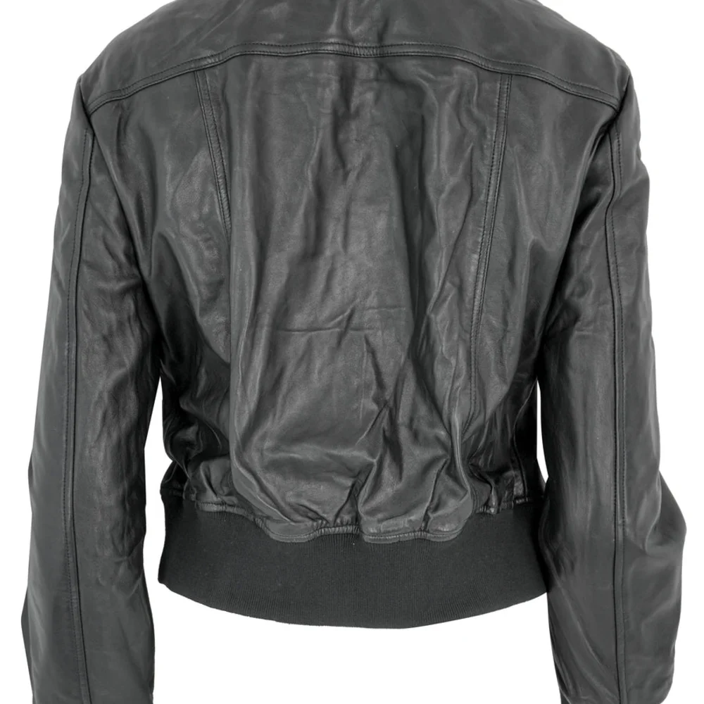 R13 Shrunken Biker Leather Jacket with Front Pockets, STILL FULL PRICE ELSEWHERE - Picture 5 of 8
